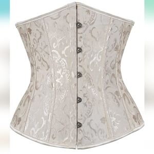 Women's Corset Top Lace Up Boned Floral Corsets Lingerie Body Shaper Bustier